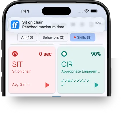 Latency maximum reached notification showing "Maximum latency reached" alert