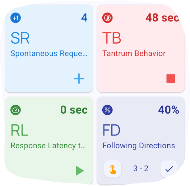 TallyFlex active session showing one-tap data collection on mobile
