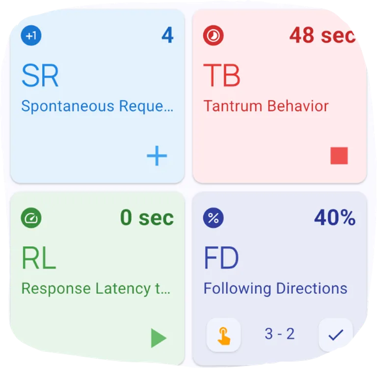 TallyFlex active session showing one-tap data collection on mobile
