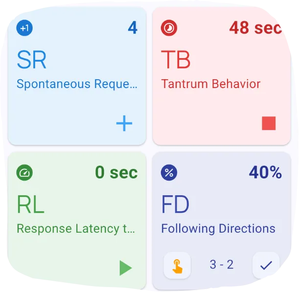 TallyFlex active session showing one-tap data collection on mobile